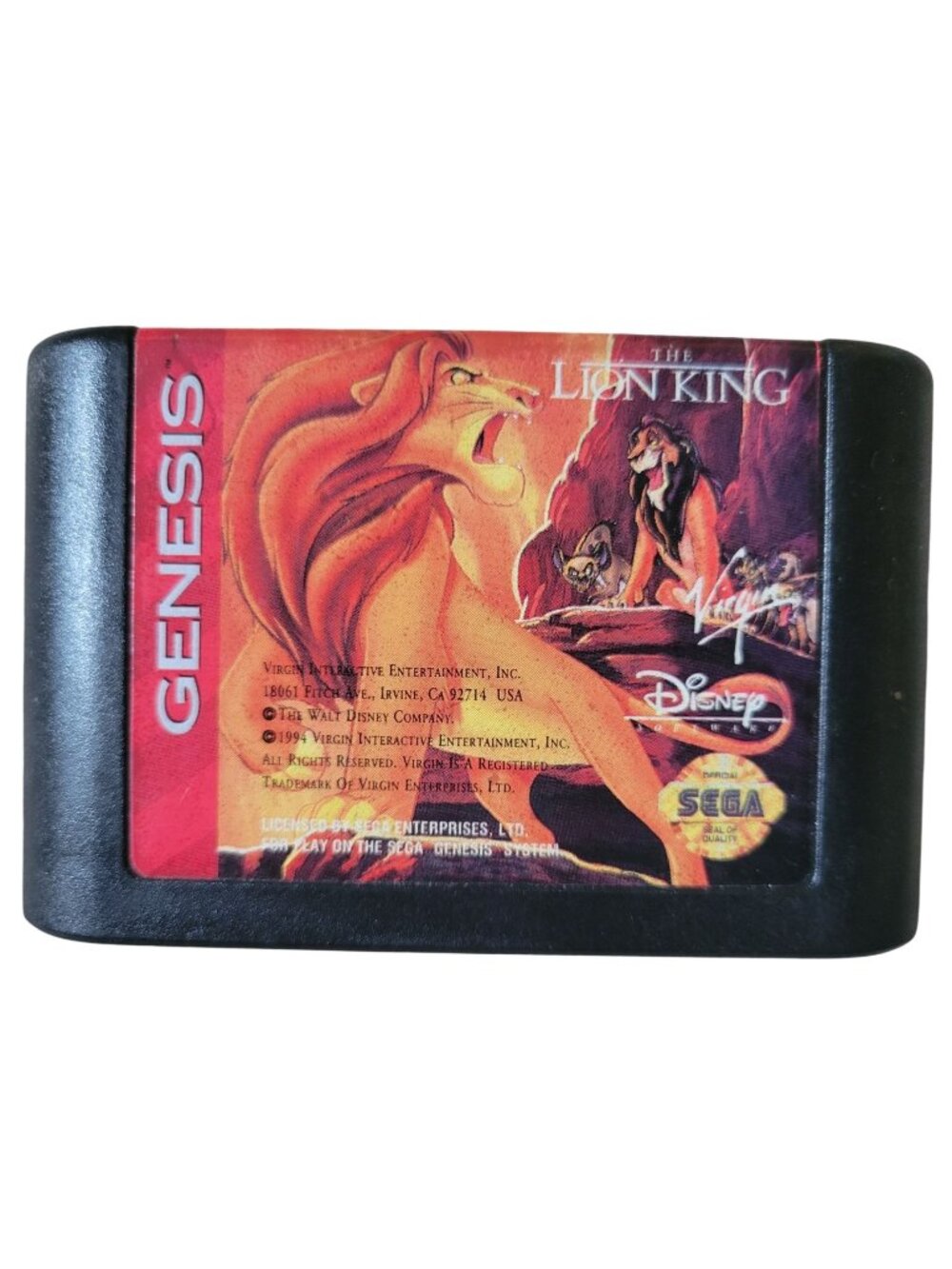 The Lion King - Original Sega Genesis Video Game 1994 Working